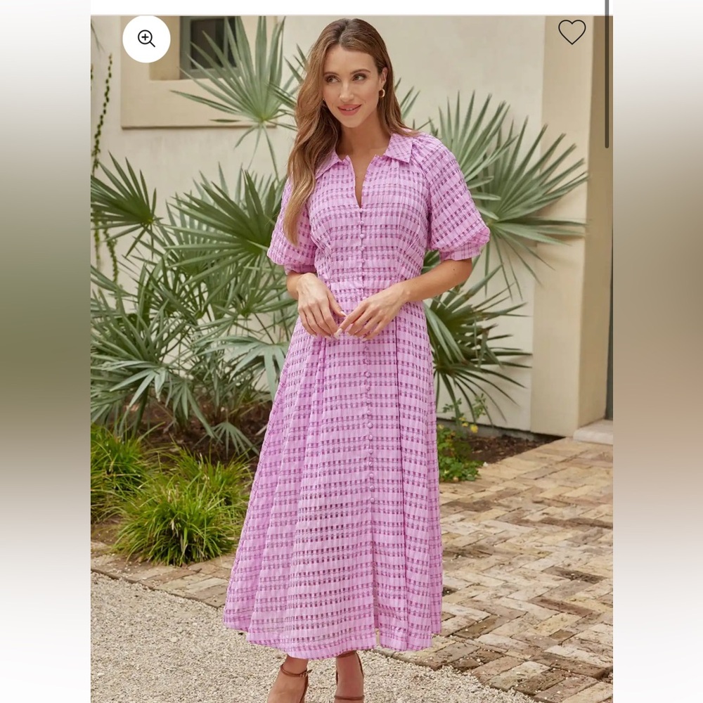 English Factory Pink Gingham Dress